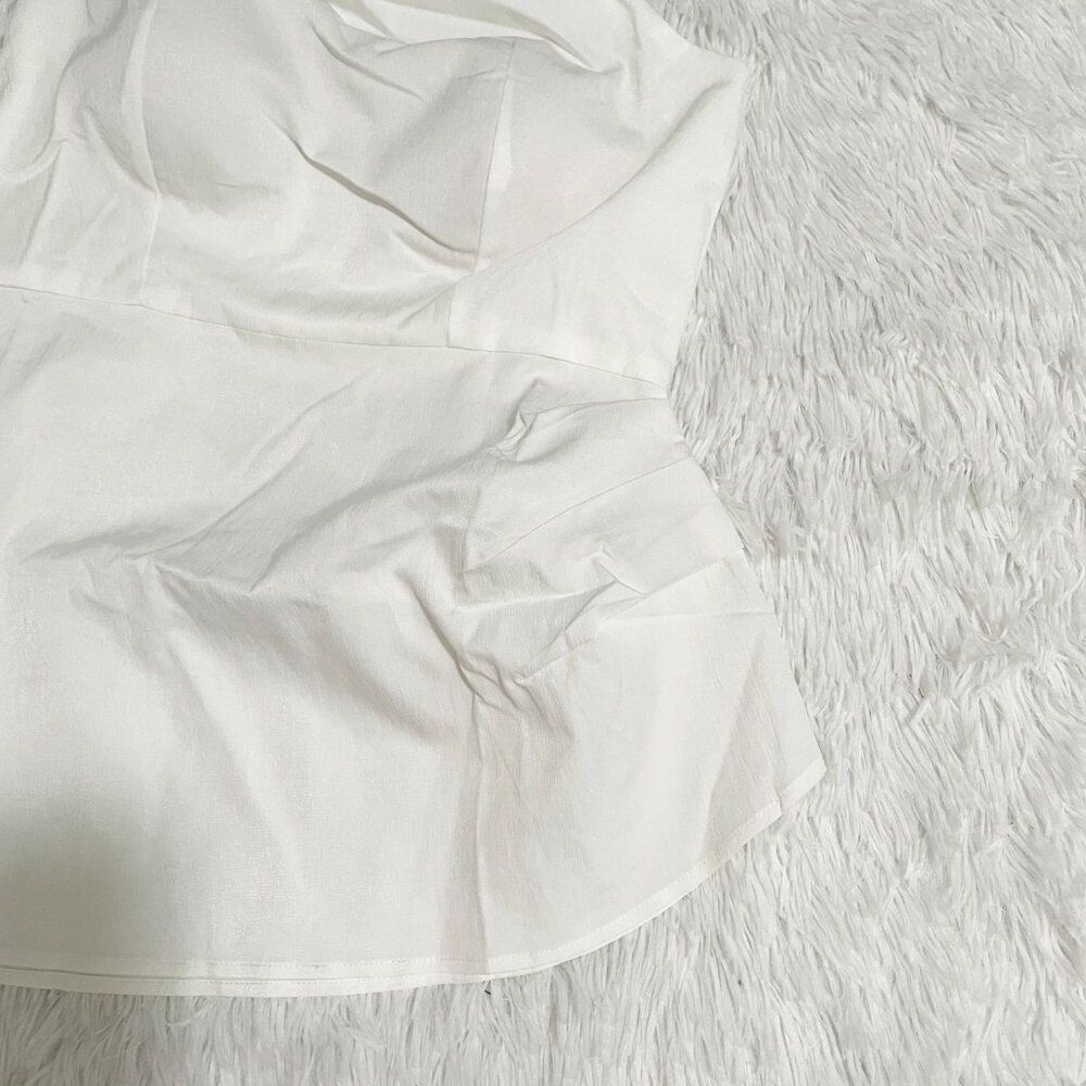 Women Halter Backless Skort Set in White Medium - Picture 8 of 8